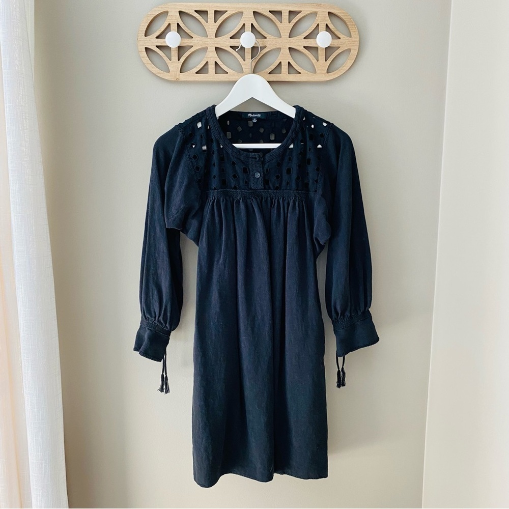 Madewell Long Sleeve Dress Black Sz XS